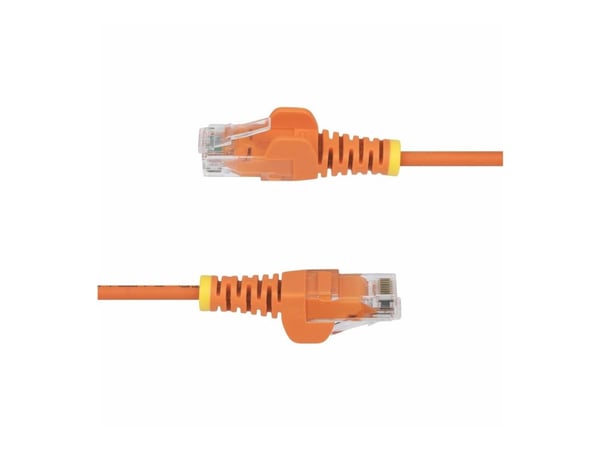 Startech 2m Orange Slim CAT6 Ethernet Cable, Snagless, 28AWG, LSZH - Koblingskabel - RJ-45 (hann) til RJ-45 (hann) - 2 m - 3.6 mm - UTP - CAT 5/5e/...