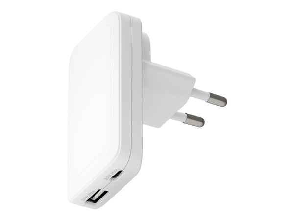 dbramante1928 re-charge Pro - Strømadapter - slank - 30 watt - 2 utgangskontakter (USB-C, USB) - hvit