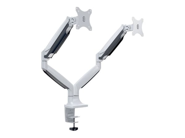 Multibrackets M Deskmount Gas Spring Dual - Monteringssats (montering på skrivbord, 2 vridbara armar) - för 2 LCD-bildskärmar - stål, höggradig alu...