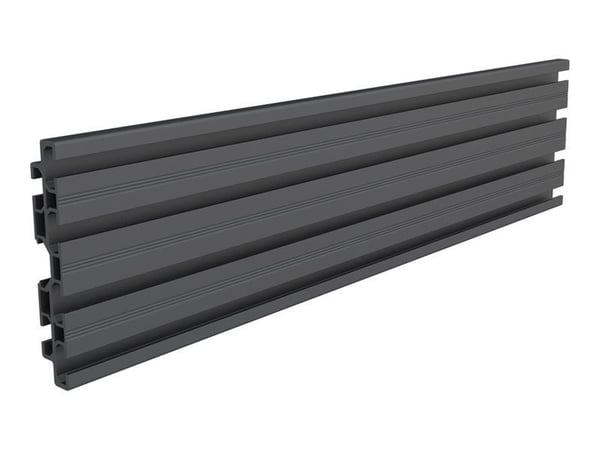 Multibrackets M Pro Series - Monteringskomponent (enkeltskjermskinne) - aluminium - svart - klemmemonterbar