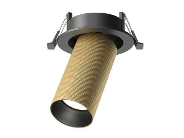 Innfelt lampe Maytoni Artisan, GU10, gull/svart
