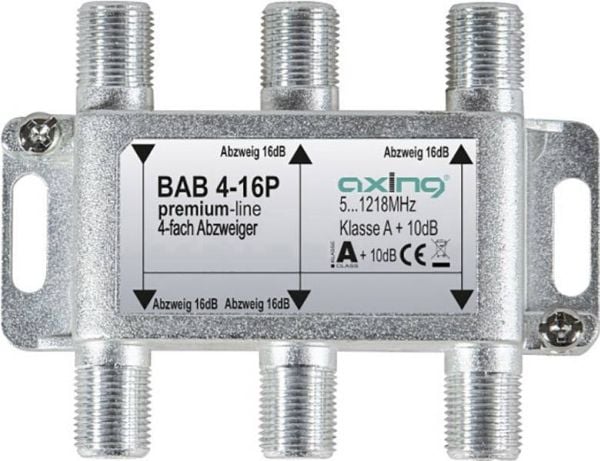 BAB 4-16P TAP 4-VEIS 16 DB 5 - 1218 MHZ F-SOCKET PREMIUM-LINE