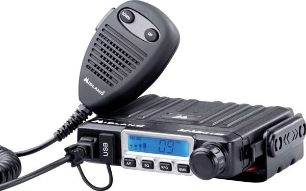 Radijas CB Midland M-Mini AM/FM multi USB