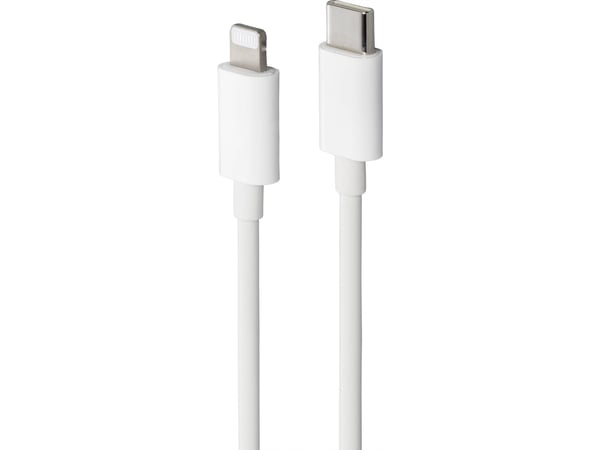 Basetech USB-kabel USB 2.0 USB-C®-kontakt, Apple Lightning-kontakt 1,00 m Vit BT-2347613