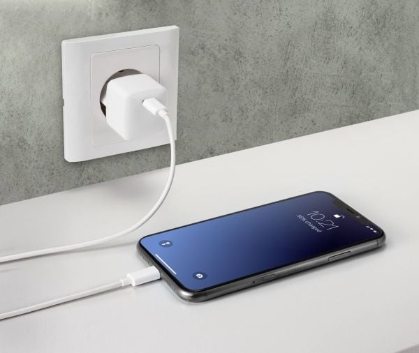 Basetech USB-kabel USB 2.0 USB-C®-kontakt, Apple Lightning-kontakt 1,00 m Vit BT-2347613