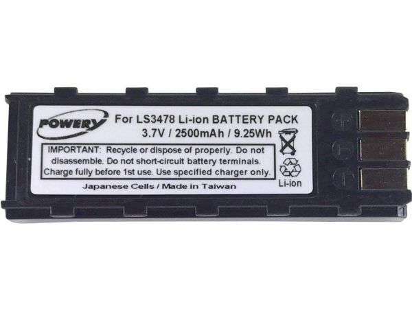 Beltrona Batteri för streckkodsläsare 3.7 V 2500 mAh passar Zebra