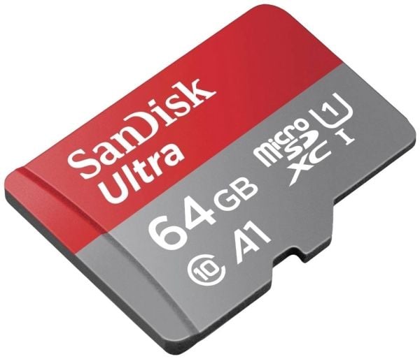 SanDisk Ultra - Flashminnekort (microSDXC til SD-adapter inkludert) - 64 GB