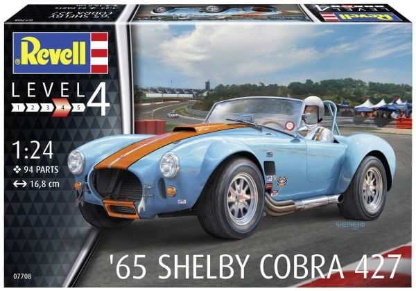 Revell 07708 65 Shelby Cobra 427 auton pienoissarja 1:24