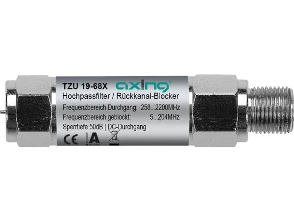 Axing høypassfilter Ethernet over Coax returkanalblokkering (TZU01968X)