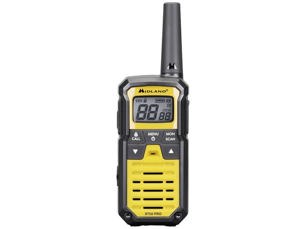 Midland XT50 Pro Case Yellow C1464.01 LPD/PMR walkie-talkie Set om 2.
