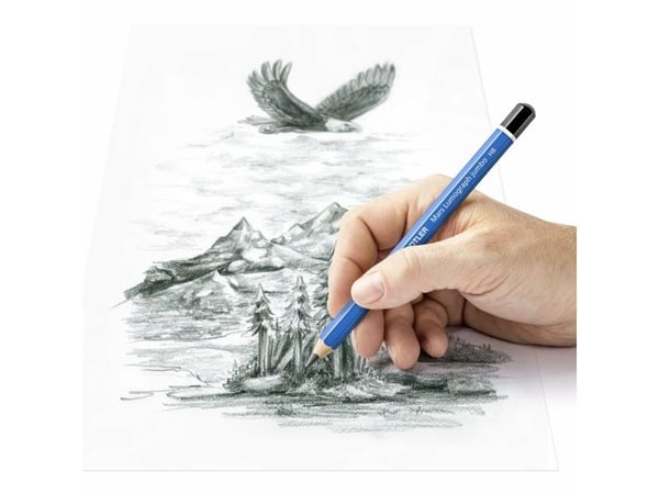 STAEDTLER Mars Lumograph Jumbo 100J - Blyertspenna - grafit - 2B