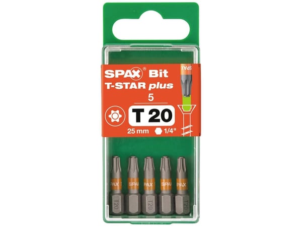 SPAX 5000009192209 Sexkantsbit T 20 5 st