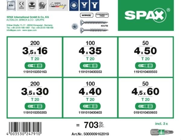 SPAX 5000009162019