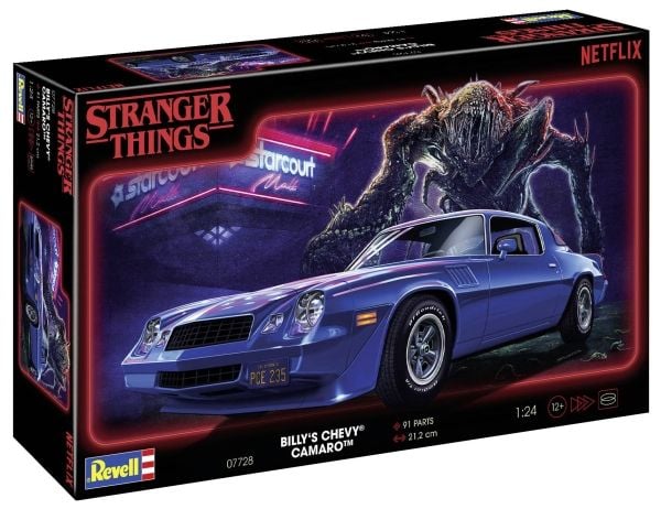Revell 07728 Stranger Things Billy's Chevy Camaro Z/28 Bilmodell Kit 1:24