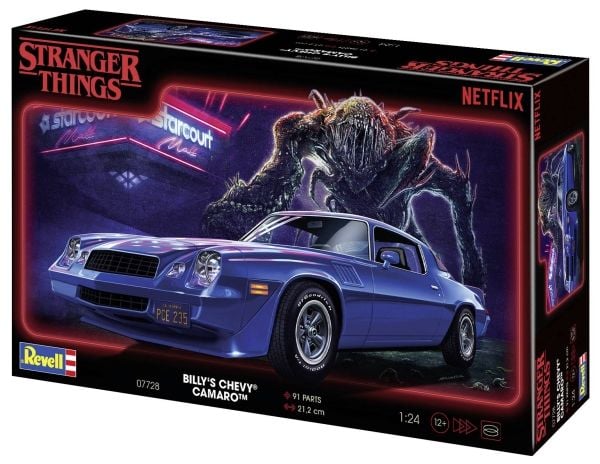 Revell 07728 Stranger Things Billy's Chevy Camaro Z/28 Bilmodell Kit 1:24
