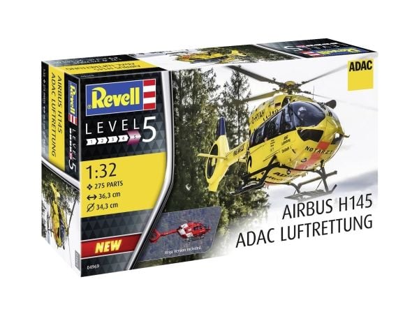 Revell 04969 Airbus H145 ADAC/REGA Luftrettung Helikopteri 1:32 sarja