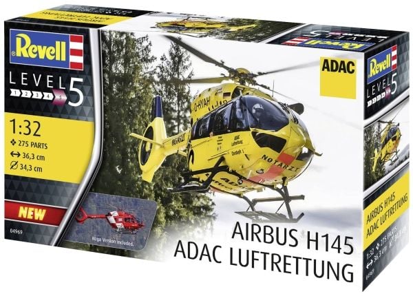 Revell 04969 Airbus H145 ADAC/REGA Luftrettung Helikopteri 1:32 sarja