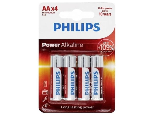 Philips Power Life AA-batterier - 4-pack