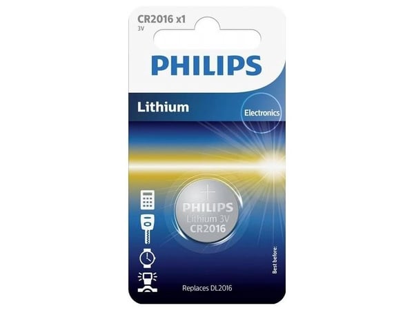 Philips CR2016 - Batteri CR2016 - Li - 75 mAh