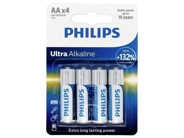 Philips ExtremeLife+ LR6E4B - Batteri 4 x AA-type - Alkalisk
