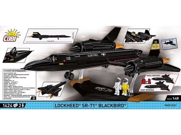 COBI Lockheed SR-71 Blackbird, Byggeklosser, 8 år, 1424 stykker