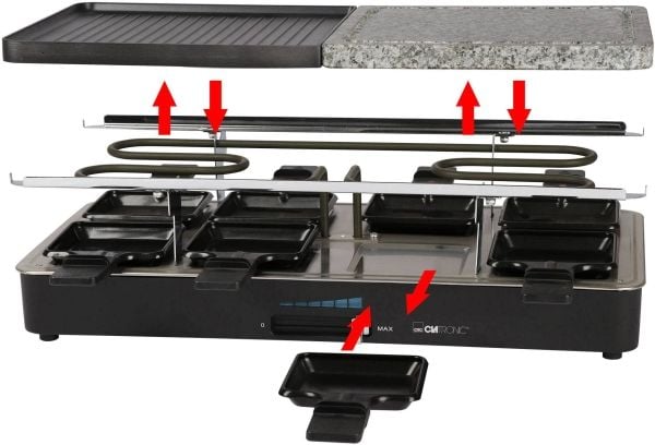 Clatronic RG 3518 - Raclette/grill - 1.4 kW