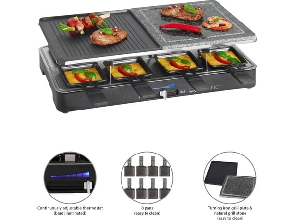 Clatronic RG 3518 - Raclette/grill - 1.4 kW