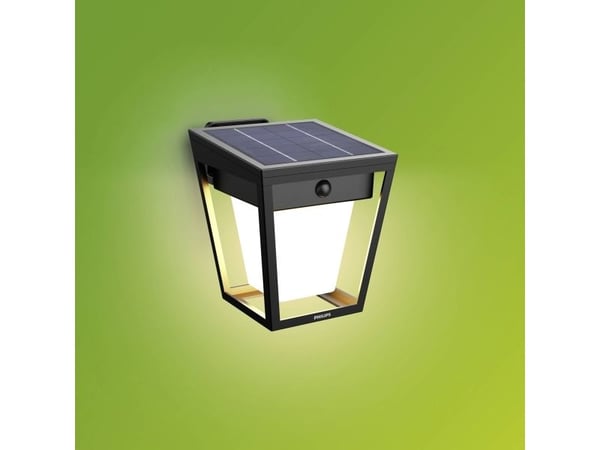 Nissa Vegglampe Solcell LED 250/20lm Svart
