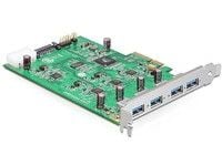 Delock PCI Express Card x4 > 4 x External - USB-adapter - PCIe 2.0 x4 - USB 3.0 x 4