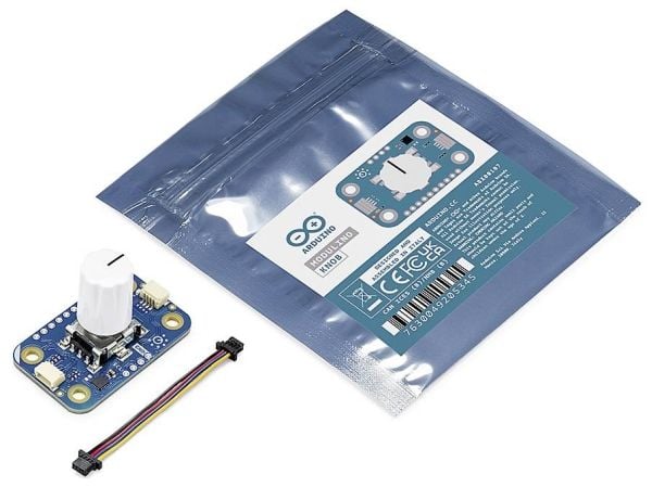 Arduino Modulino nuppi - moduuli, jossa on kiertokooderi ja painike - Qwiic - ABX00107
