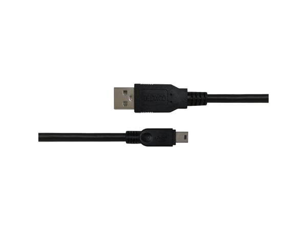 DELTACO - USB-kabel - mini-USB Type B (hann) til USB (hann) - USB 2.0 - 1 m - up to 480 Mbps - svart