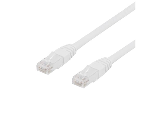 DELTACO - Koblingskabel - RJ-45 (hann) til RJ-45 (hann) - 3 m - UTP - CAT 6 - hvit