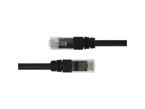 DELTACO - Koblingskabel - RJ-45 (hann) til RJ-45 (hann) - 2 m - UTP - CAT 6 - svart