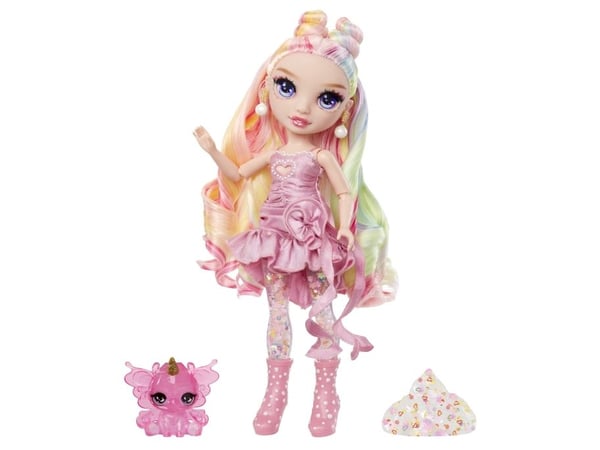 Rainbow High Rainbow Shimmers with Slime Fashion Doll - Bella (pink), Muotinukke, Naaras, 4 vuosi/vuosia, Poika/tyttö, 280 mm, Monivärinen