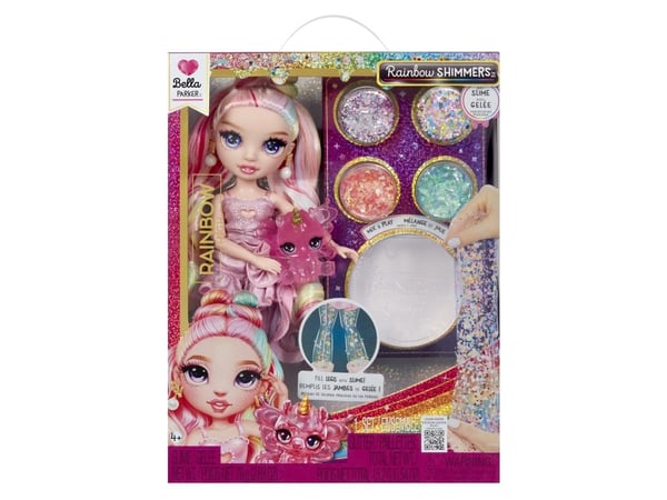 Rainbow High Rainbow Shimmers with Slime Fashion Doll - Bella (pink), Motedukke, Hunkjønn, 4 år, Gutt/Jente, 280 mm, Flerfarget