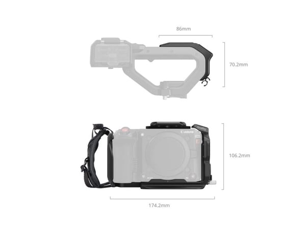 SmallRig 5657, 181,4 mm, 174,2 mm, 114,3 mm, 272 g, 180,5 mm, 184 mm