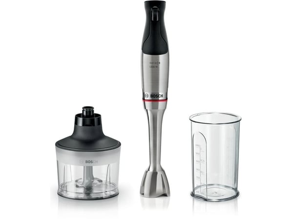 Bosch Serie 6 MSM6M830, Stav Mikser, 0,5 l, 1,4 m, 1200 W, Svart, Rustfritt stål