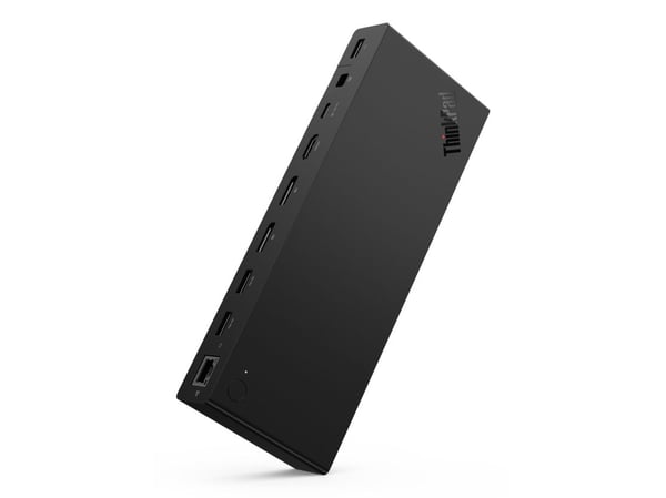Lenovo ThinkPad USB4 Smart Dock 5500, Koblet med ledninger (ikke trådløs), USB4, 65 W, 1000 Mbit/s, Svart, Eclipse Black