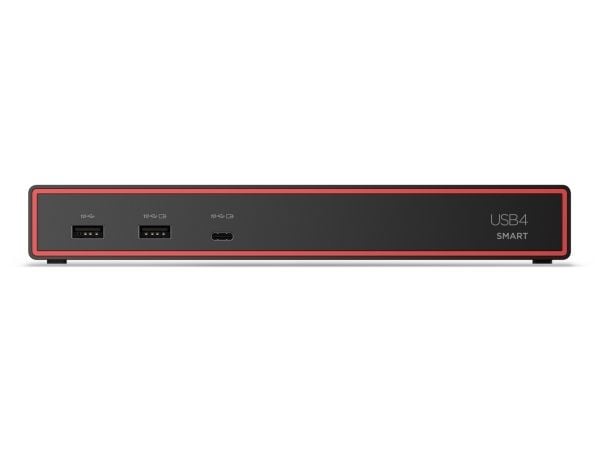 Lenovo ThinkPad USB4 Smart Dock 5500, Koblet med ledninger (ikke trådløs), USB4, 65 W, 1000 Mbit/s, Svart, Eclipse Black