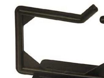 Kabelhenger, skrufeste, 100x63x75mm, plast, sort