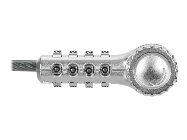 Targus DEFCON - Lås för säkerhetskabel - silver - 2 m