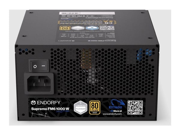 FUENTE ATX 1000W ENDORFY SUPREMO FM6 GOLD 80+ GOLD/FULL MODULAR/VENT 120MM EY7A011
