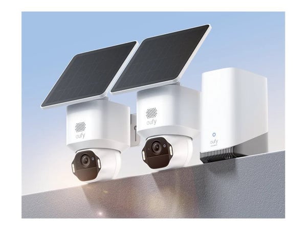Eufy SoloCam E42 - Nettverksovervåkingskamera - panorering / tipping - lite tårn - utendørs - værbestandig - farge (Dag og natt) - 8 MP - 3840 x 21...