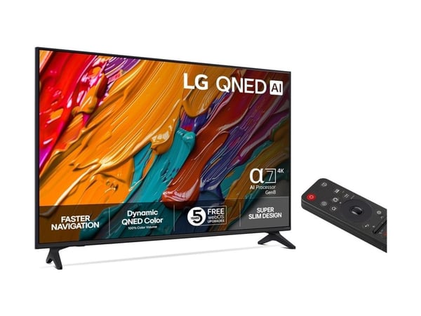 LG 50QNED7EA6B - 50" Diagonalklasse QNED7E Series LED-bakgrunnsbelyst LCD TV - QNED AI - Smart TV - webOS - 4K UHD (2160p) 3840 x 2160 - HDR - Quan...