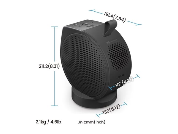 BenQ GV50P - DLP-projektor - laser - portabel - 500 ANSI-lumen - Full HD (1920 x 1080) - 16:9 - 1080p - kortkast fast linse - 802.11ac trådløs / Ai...