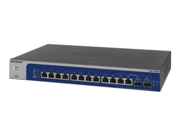 NETGEAR Plus XS512EM - V2 - switch - L3 - smart x 100/1000/2.5G/5G/10GBase-T x kombo 10 Gigabit SFP+ - skrivbordsmodell, rackmonterbar - för NETGEA...