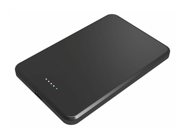 eSTUFF ES641101, 10000 mAh, Langaton lataaminen, 20 W, musta