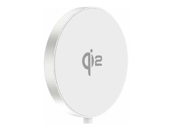 eSTUFF - Trådløs ladematte - 15 watt - PD 3.0 (magnetisk) - hvit