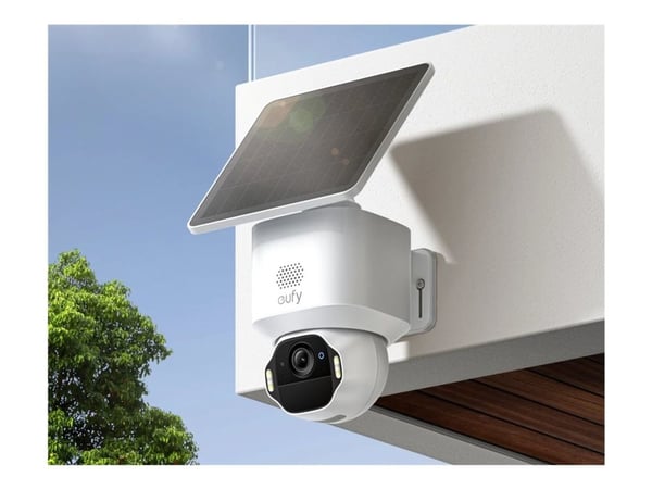 Eufy SoloCam E42 - Nettverksovervåkingskamera - panorering / tipping - lite tårn - utendørs - værbestandig - farge (Dag og natt) - 8 MP - 3840 x 21...