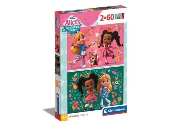 Clementoni PUZZLE 2X60EL CLM 24814 ALICE PUD